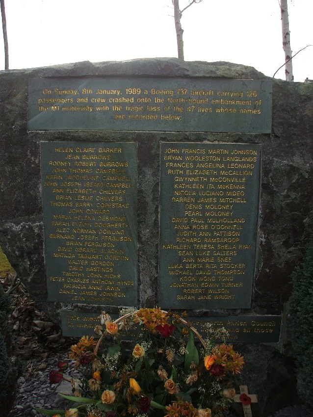 Kegworth Aircraft Disaster Memorial, Derbyshire