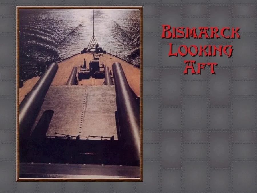 KM Bismarck looking Aft
