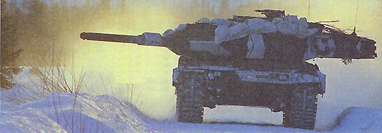 Leopard2 S strv 122 swedish winter camouflage