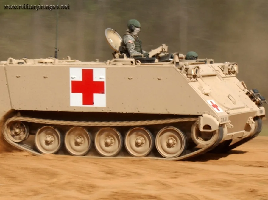 M113 armored medical evacuation vehicle