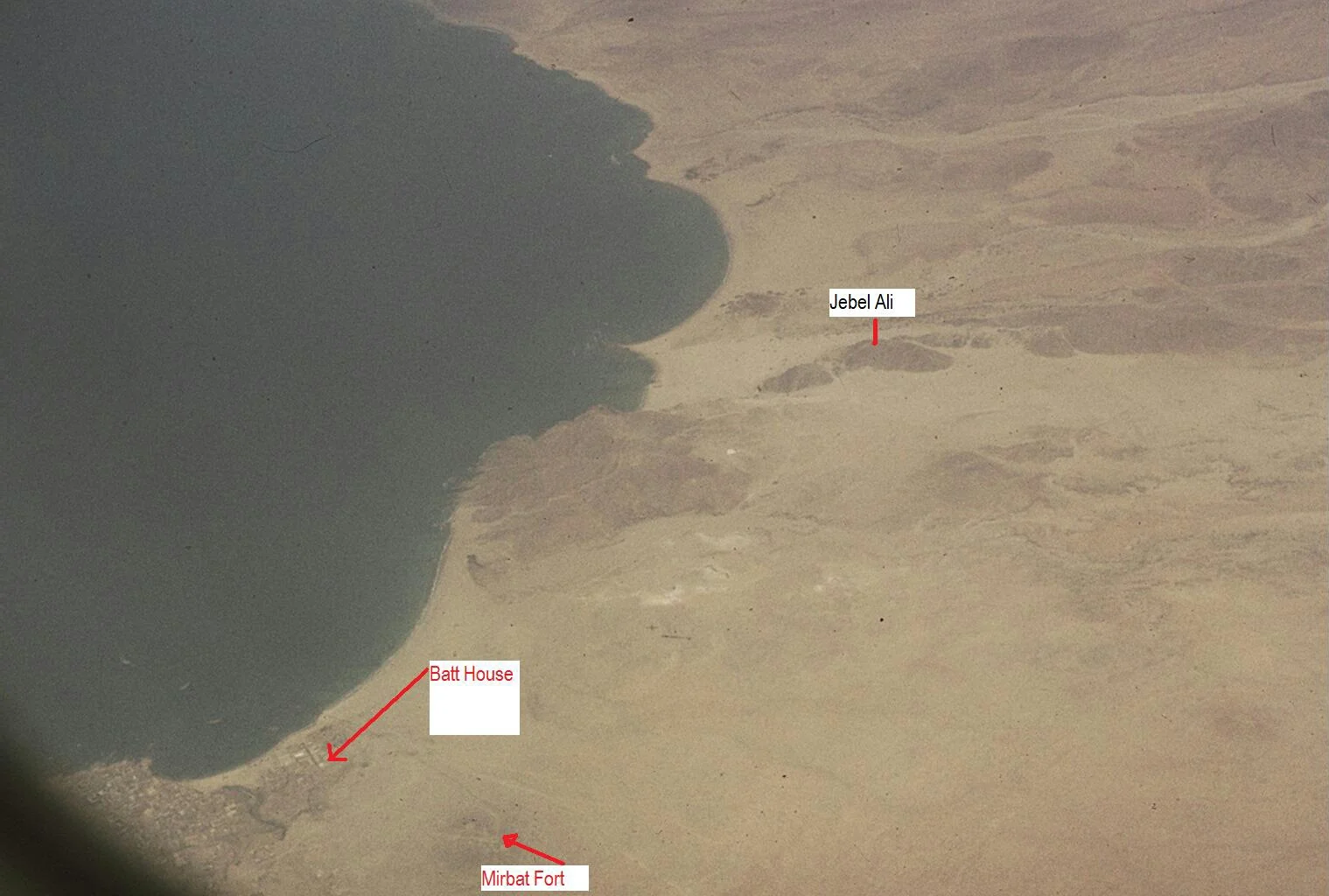 Mirbat - Arial Photo