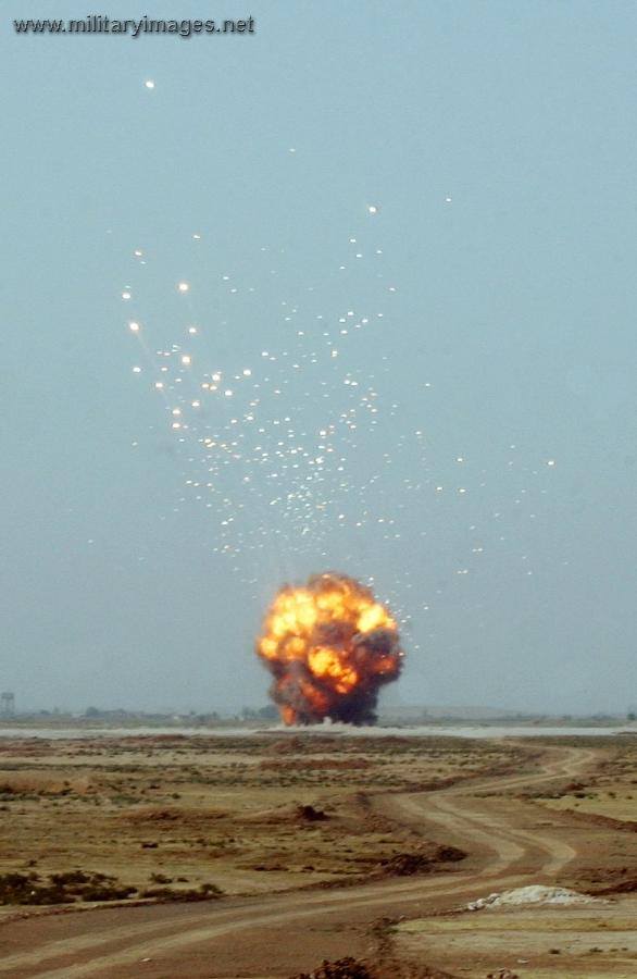 More than 18,000 pounds of munitions are destroyed