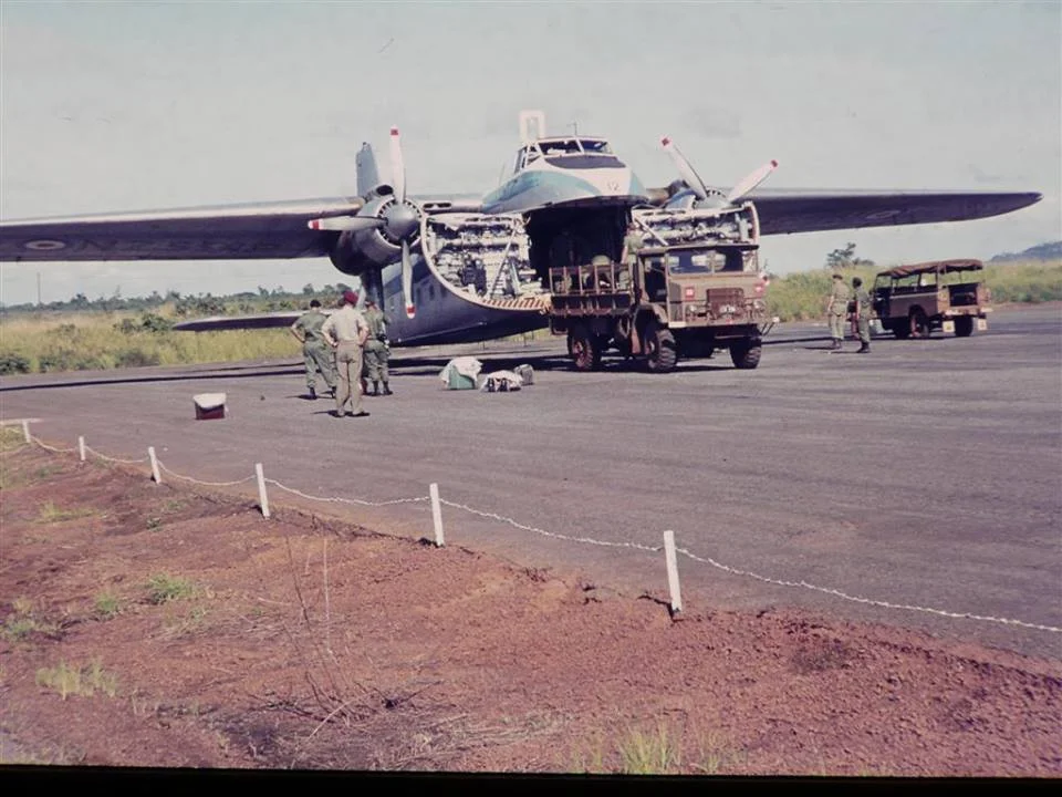 New Zealand Bristol Freighter at Nui Dat Airstrip