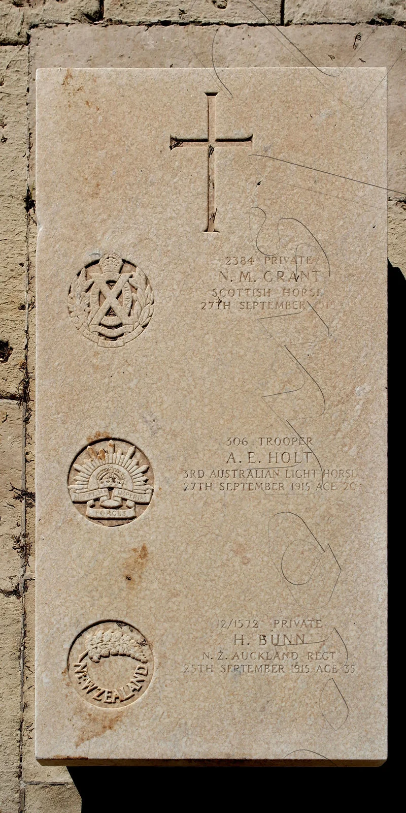 Norman M GRANT. Arthur E HOLT. Horace BUNN.