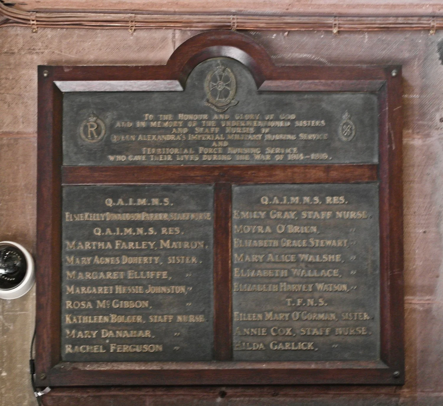 Nurses Memorial (1914-1919) St Anne's Cathedral Belfast