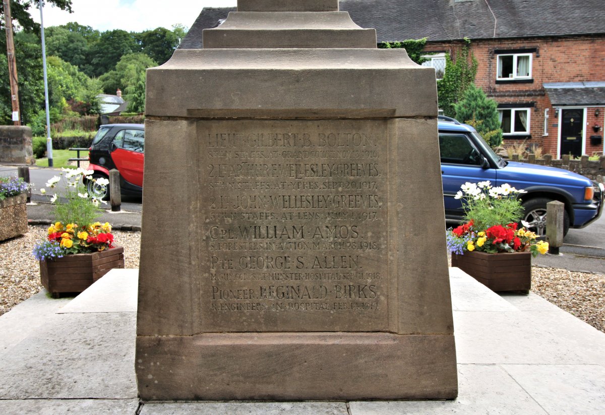 Oakamoor War Memorial  Staffordshire