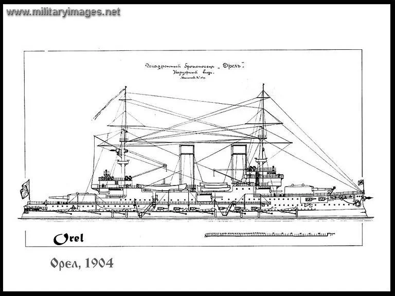 Orel Imperial russian Battleship