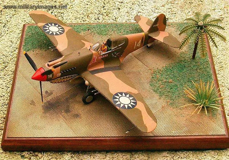 P-40 Flying Tiger of the Chinese Air Force, 1/48th scale maodel
