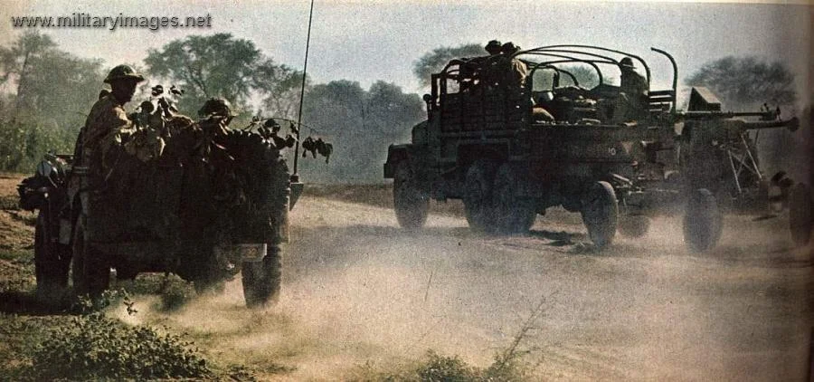 Pakistani AA unit speeds into position