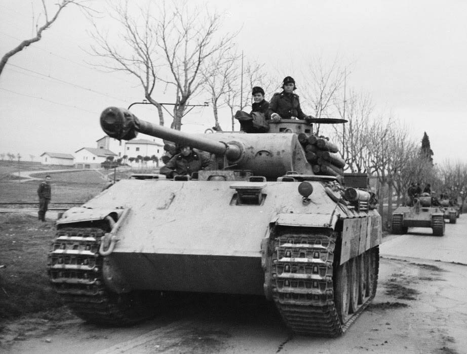 Panther Tank On The Way To The Front