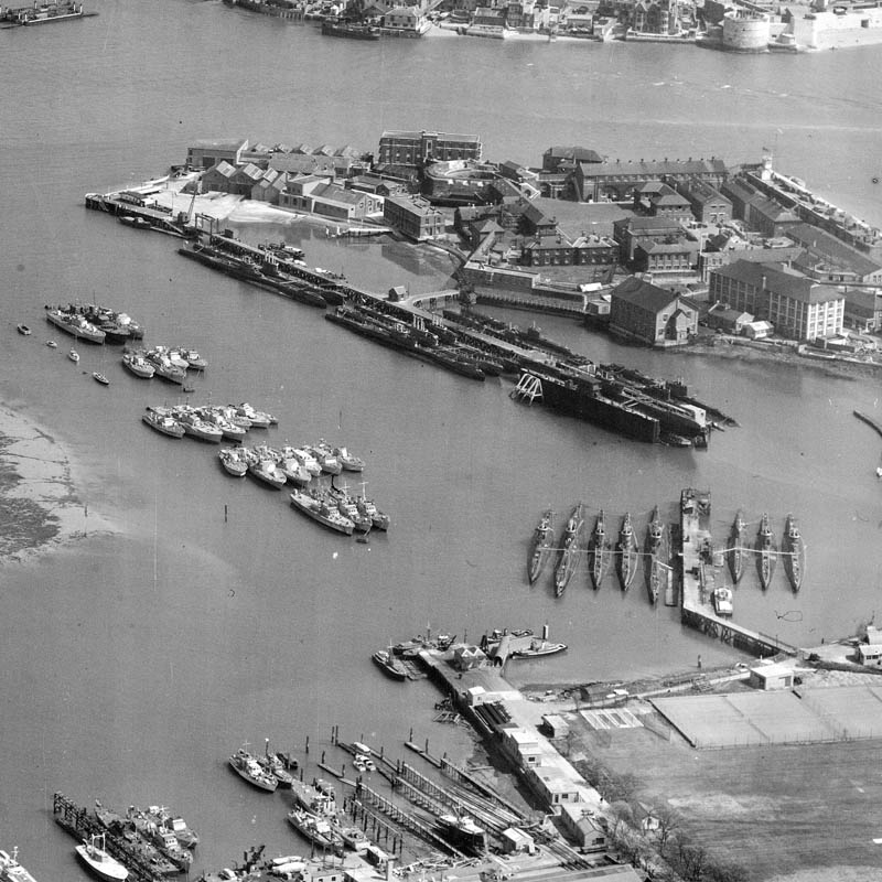 Portsmouth Docks - 1950