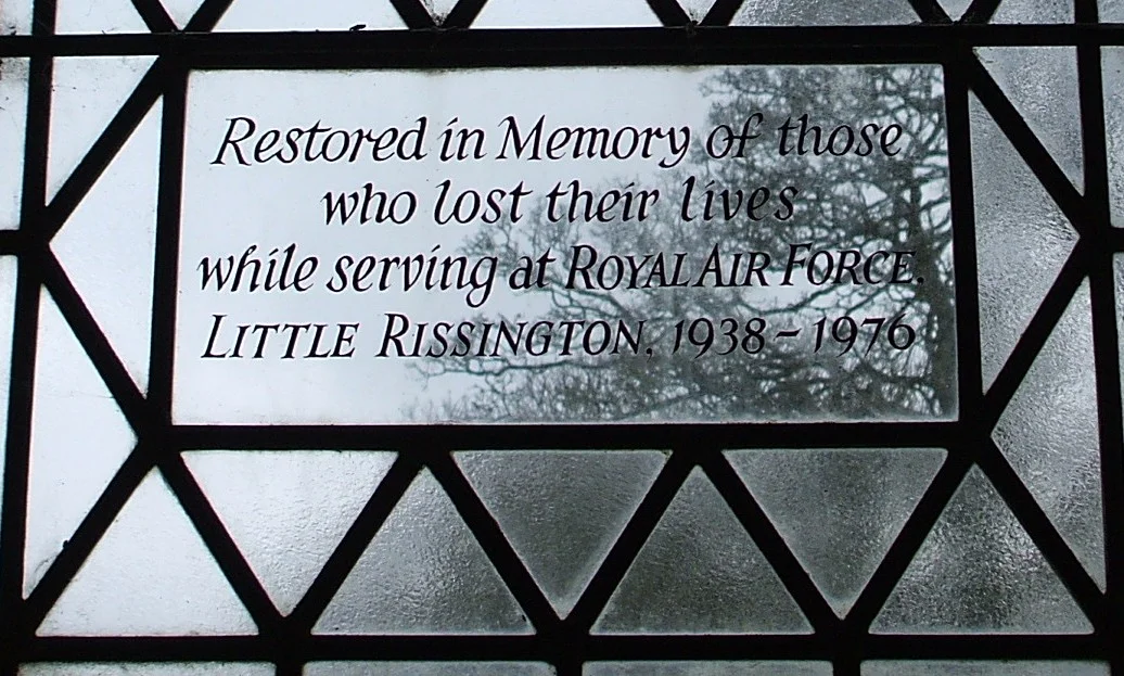 RAF Memorial Window Inscription