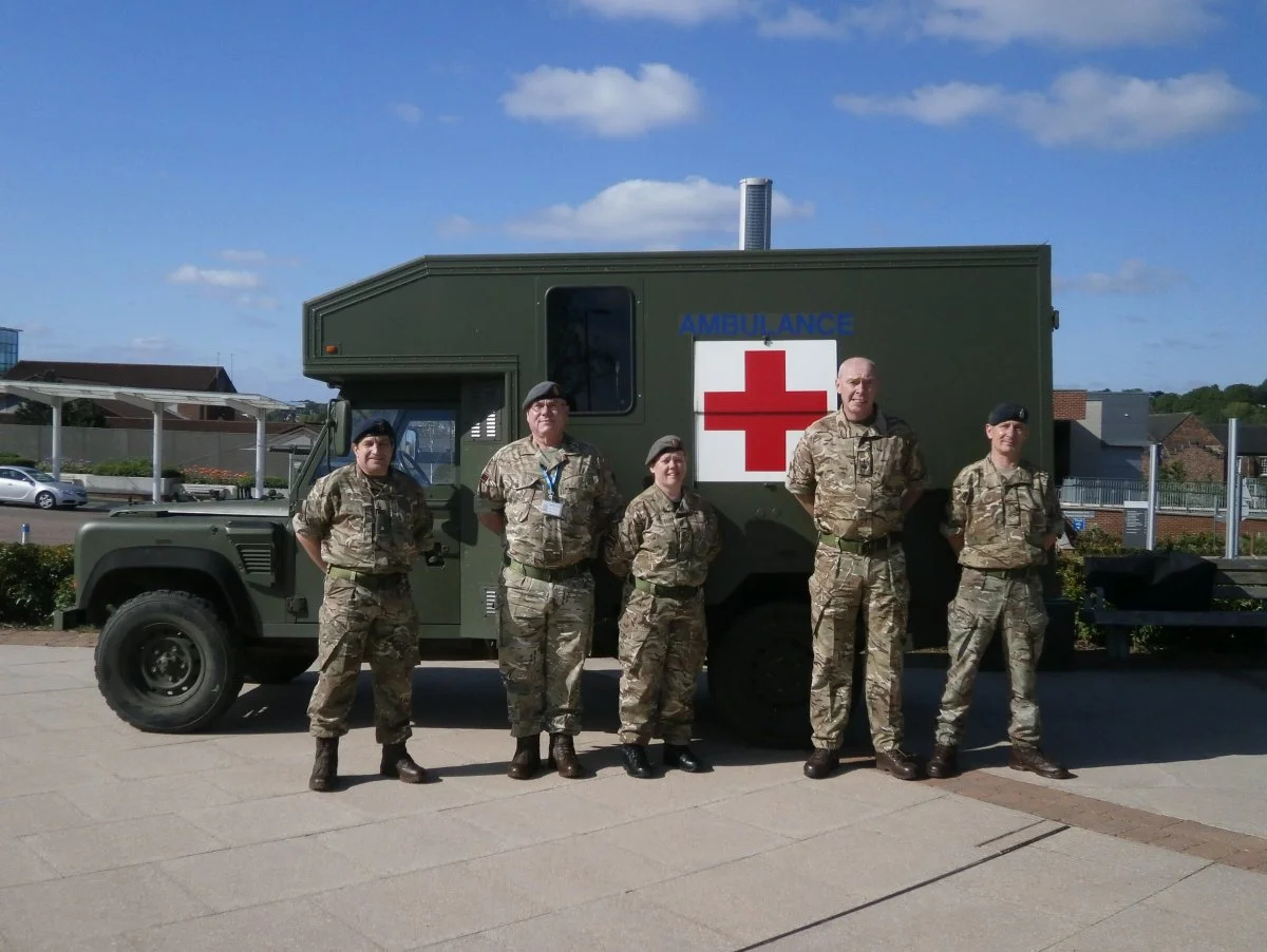 RAMC Field Hosptal Reserve at Royal Stoke University Hospital, Staffordshire