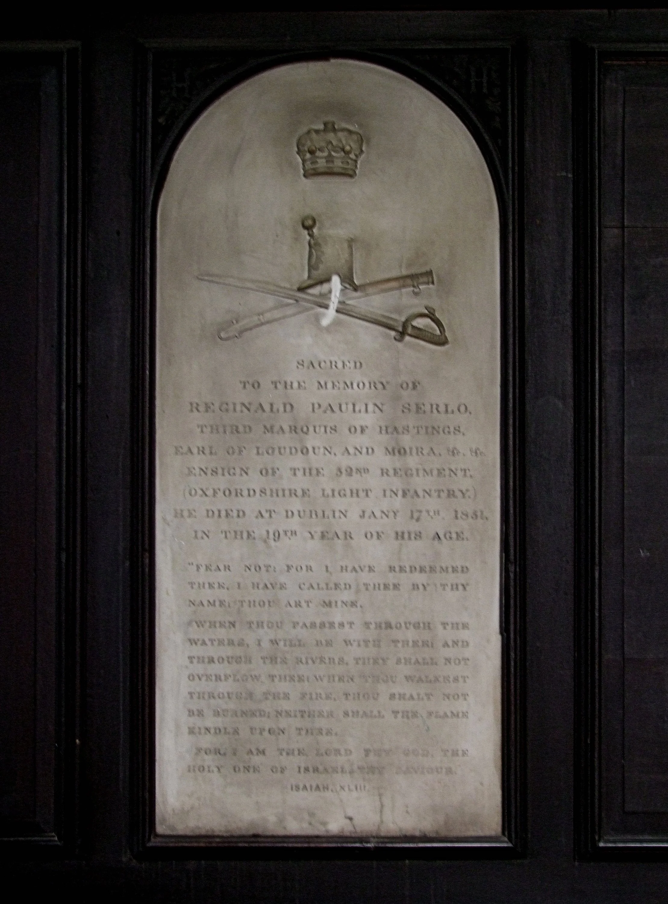 Reginald Paulin Serlo Marquis of Hastings