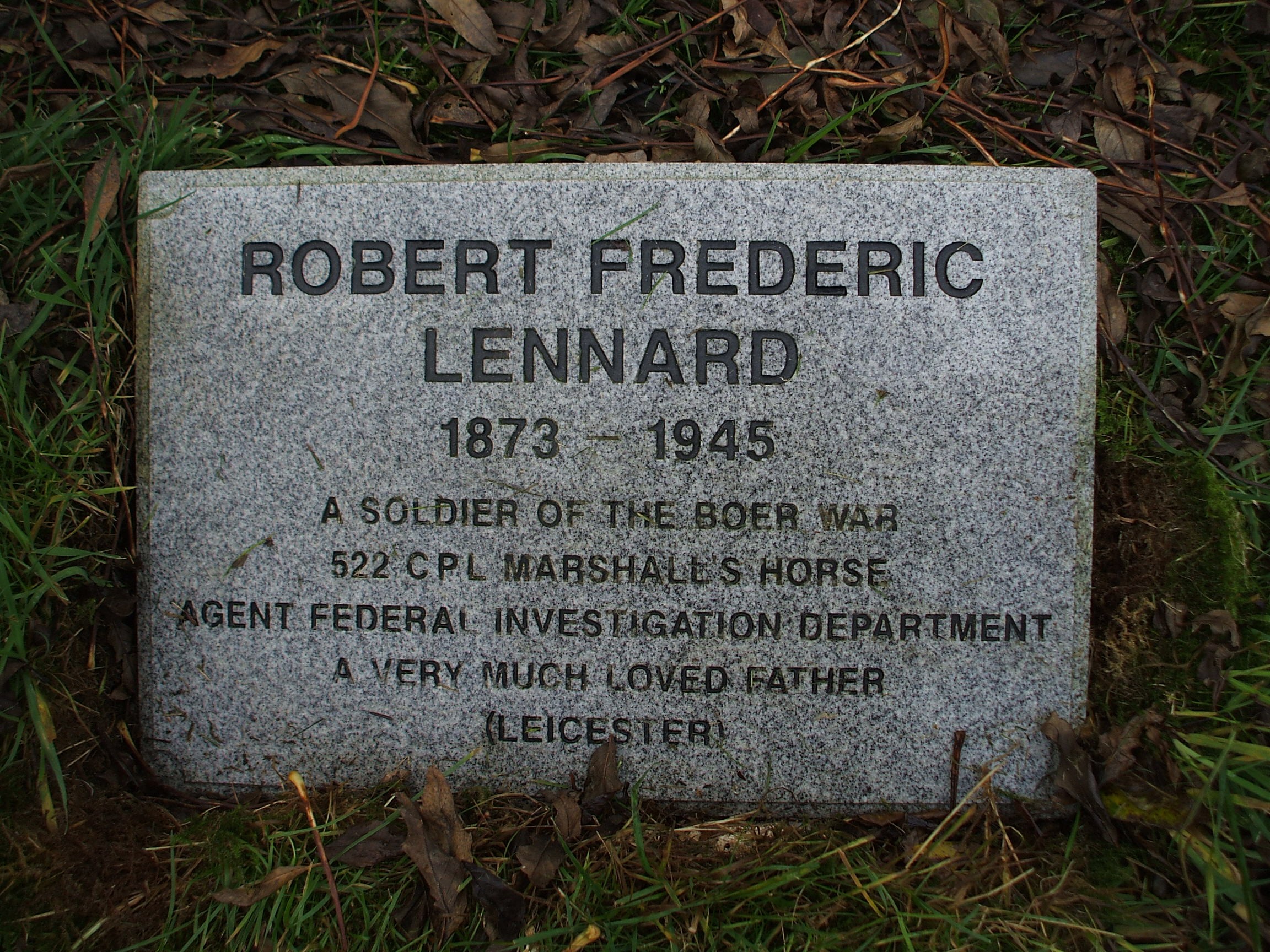 Robert Frederic LENNARD