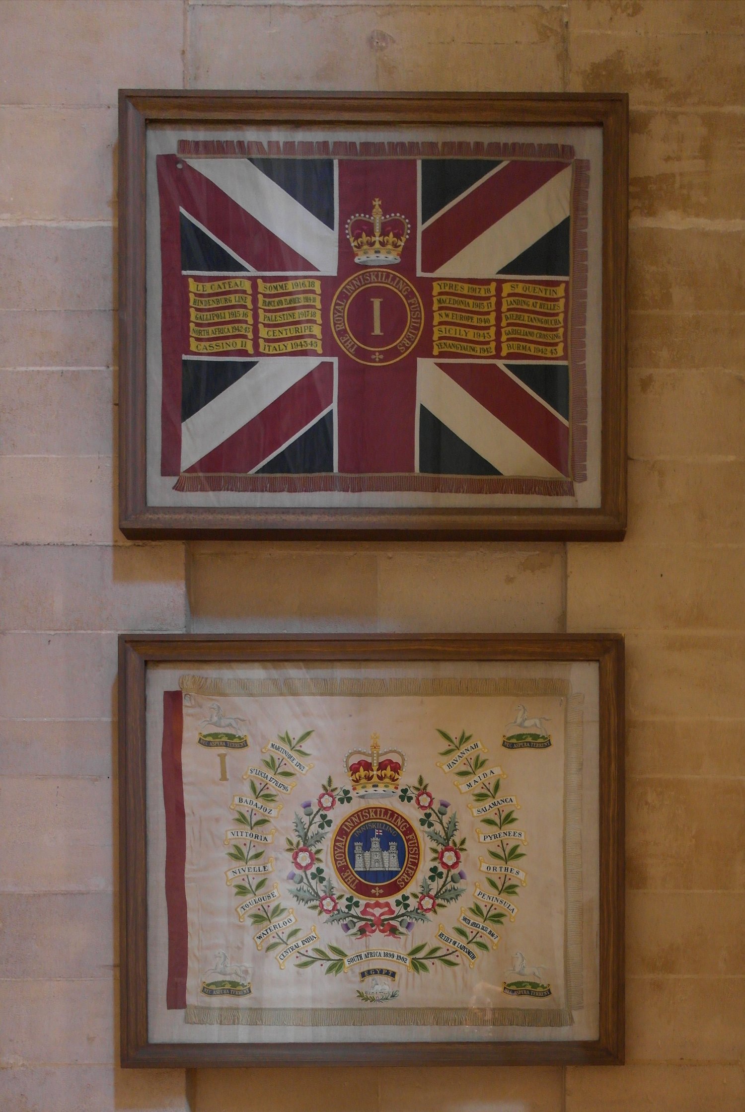 Royal Inniskilling Fusiliers (The Last Colours) St Anne's Cathedral Belfast.
