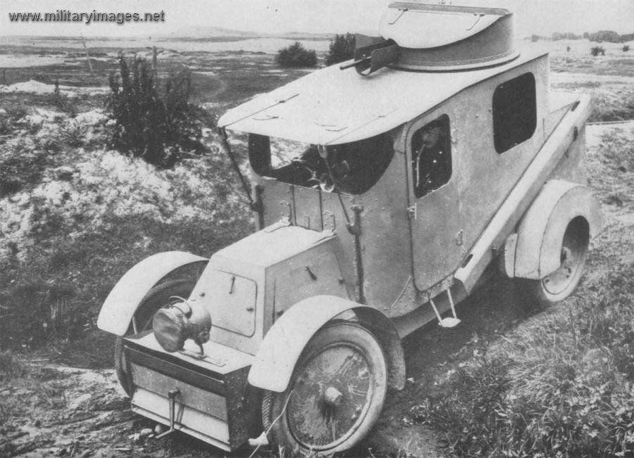 Russian Armoured Car In Poland - WWI