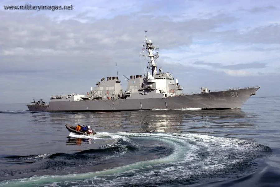 Sailors return to the USS Winston S. Churchill (DDG 81)