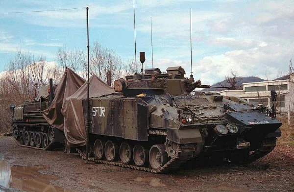 SFOR Warrior and FV 432