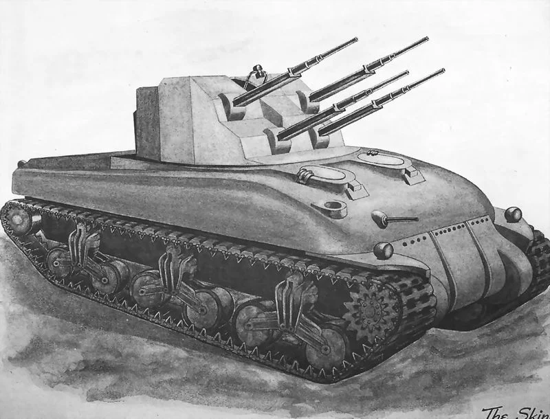 Sherman "Skink" Quad 20mm AA Tank