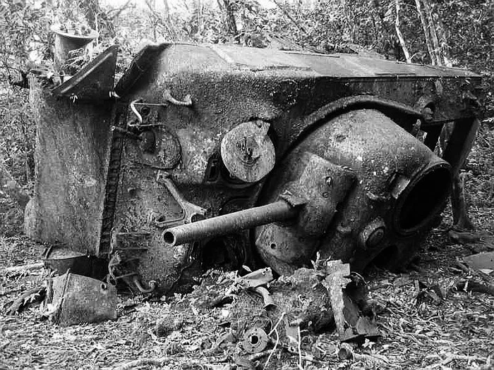 Sherman Tank at Pelileu