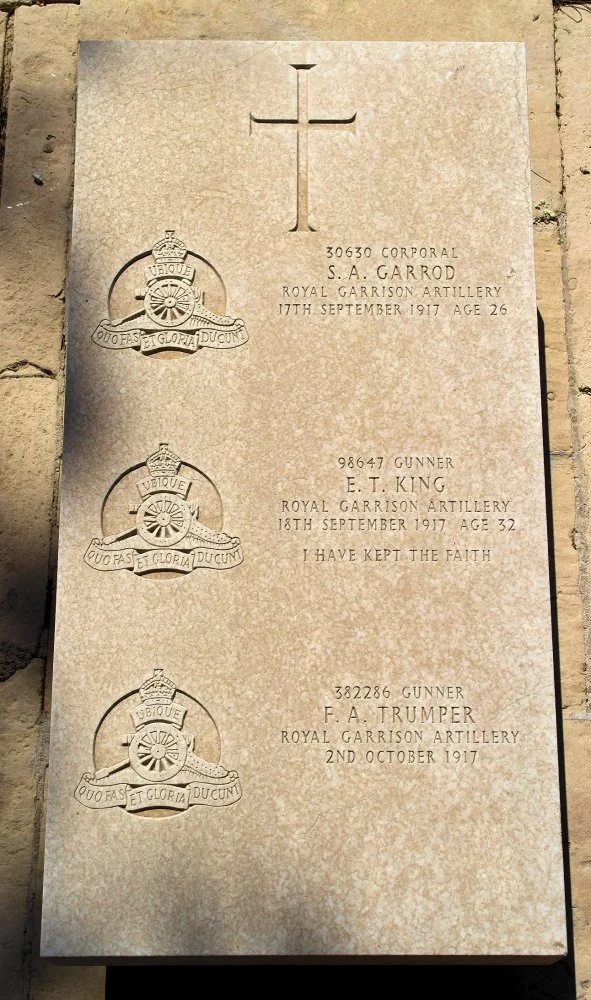 Sidney Arthur GARROD.  Edward Tom KING.  Francis Arthur TRUMPER