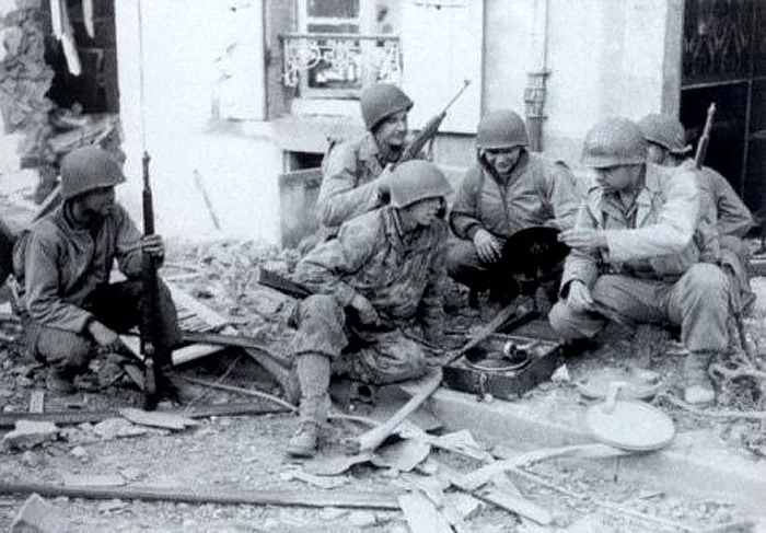 soldiers in action