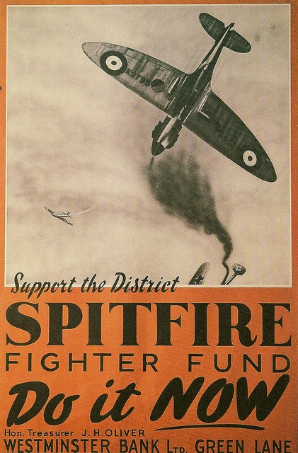 Spitfire fighter Fund Poster