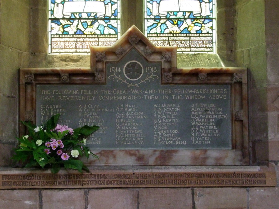 St Chad's WW 1 War Memorial, Lichfield