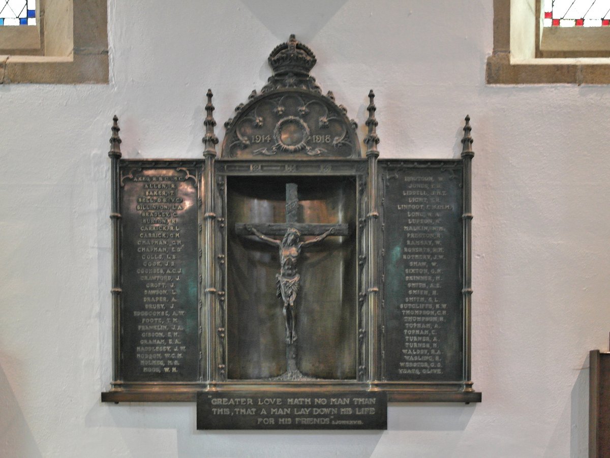 St Peter's Harrogate, Yorkshire.  War Memorial