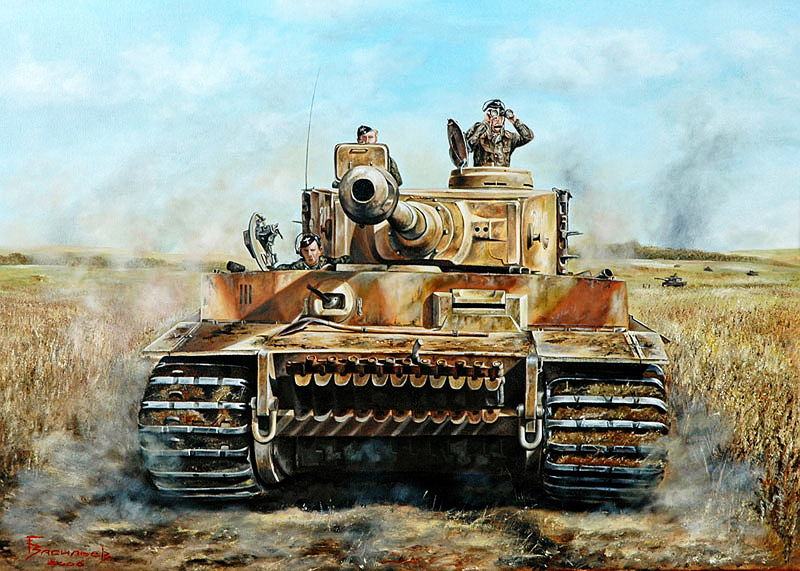 Tiger 1 painting