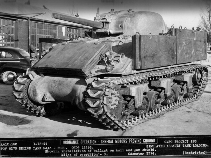 Up Armoured Sherman Tank