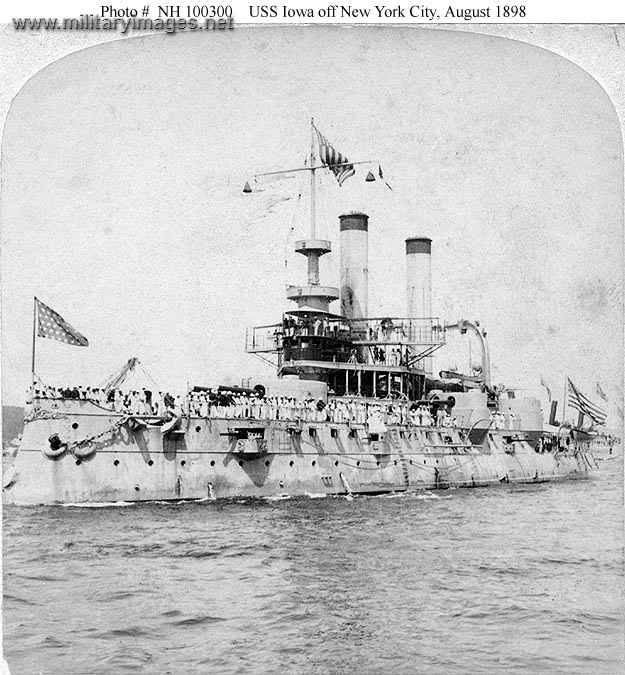 USS Iowa (Battleship # 4) Off New York City