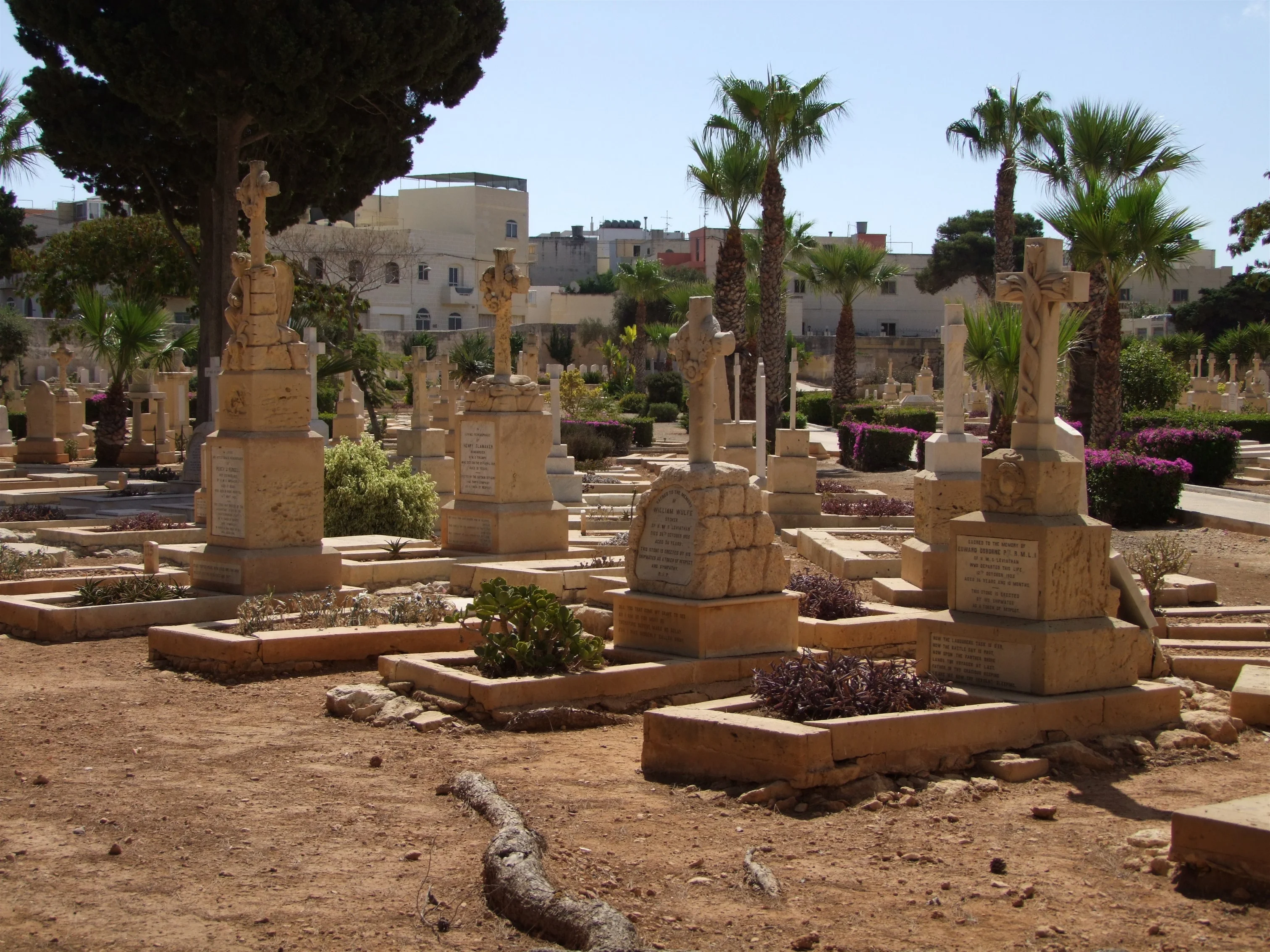 View of Capuccini Naval Cemetery