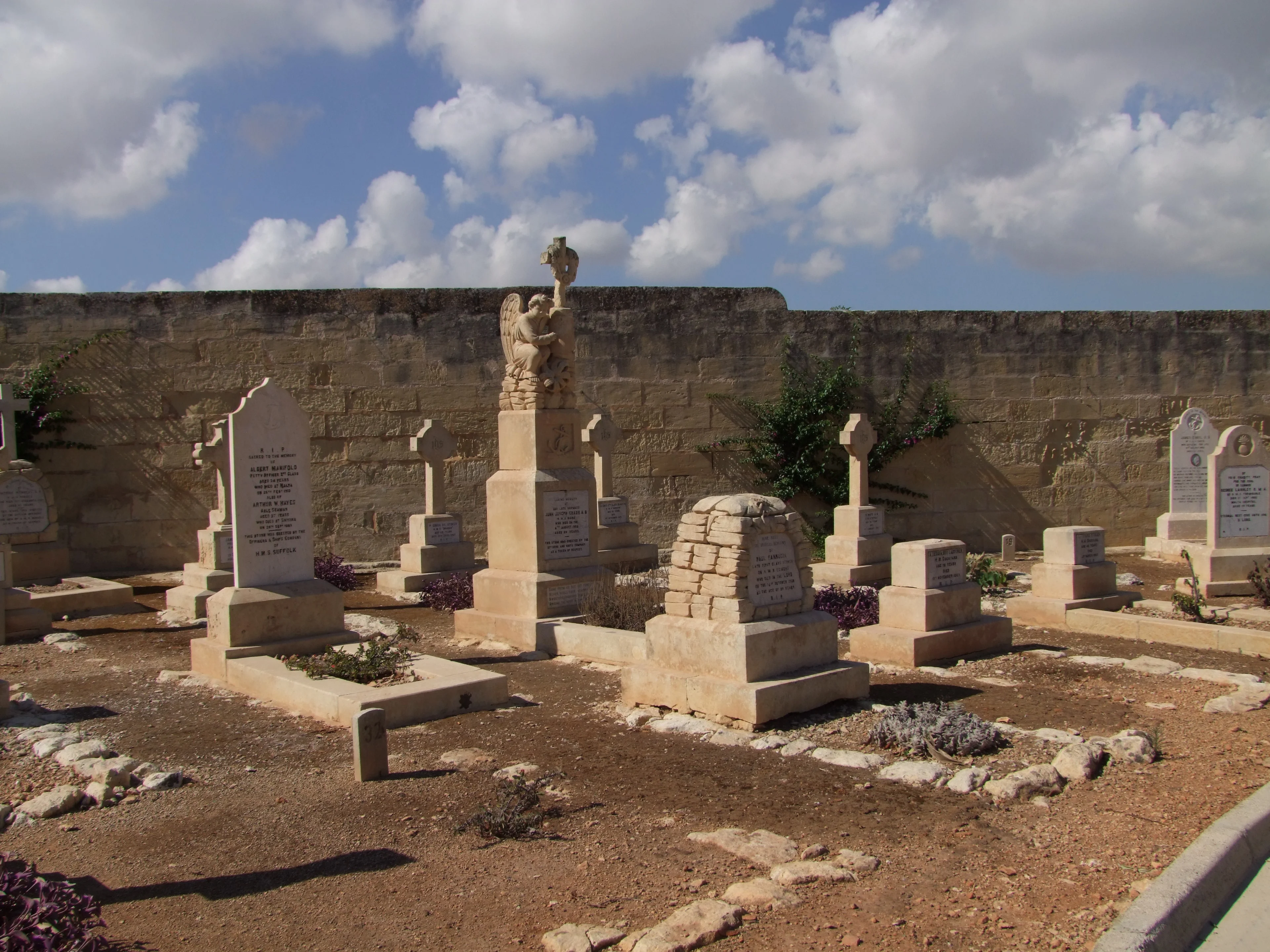 View of Capuccini Naval Cemetery