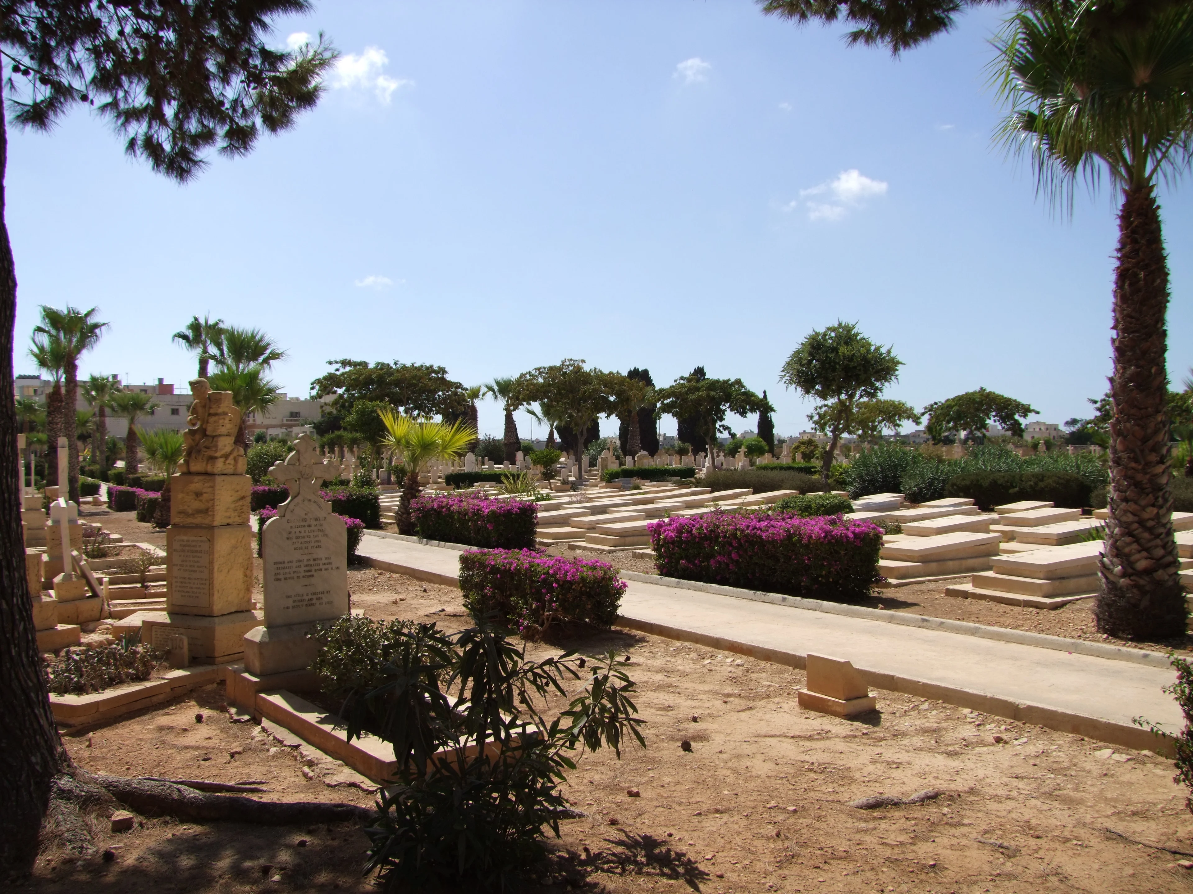 View of Capuccini Naval Cemetery