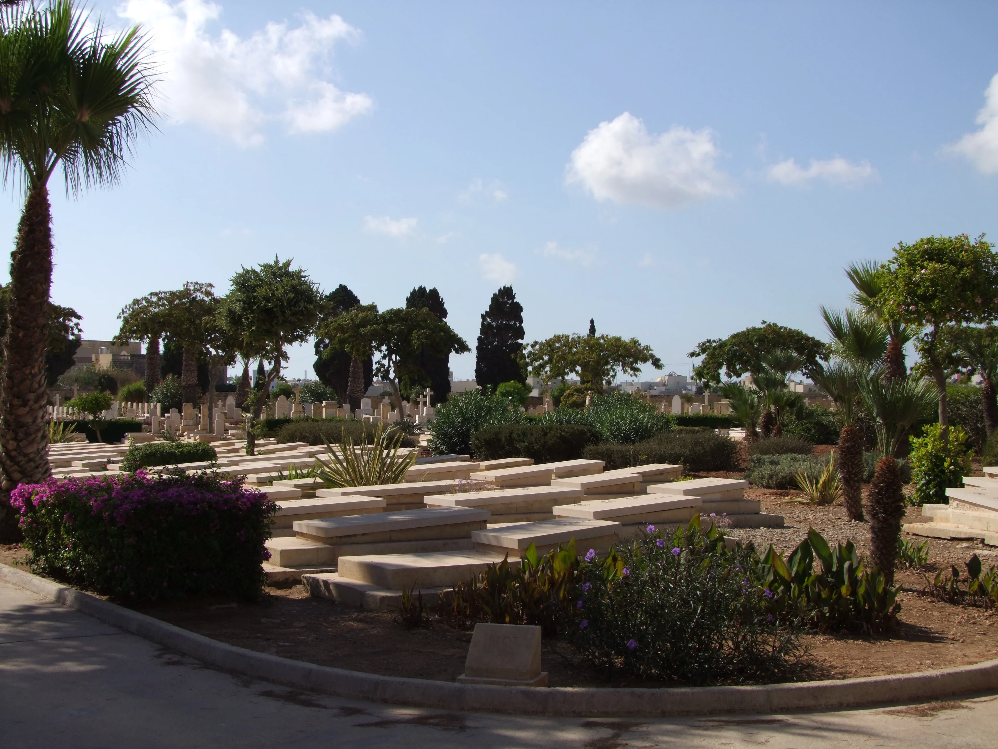 View of Capuccini Naval Cemetery