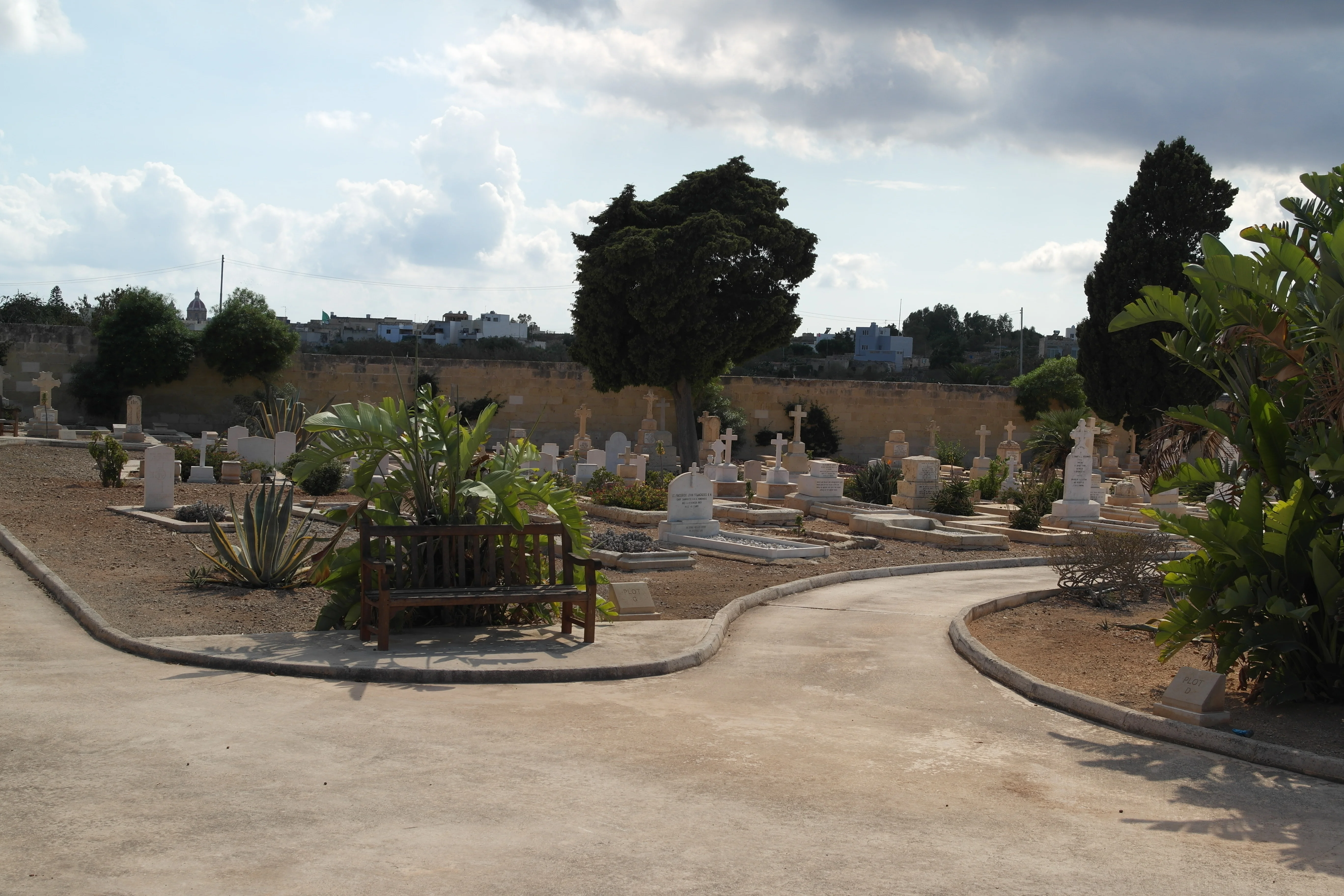 View of Capuccini Naval Cemetery