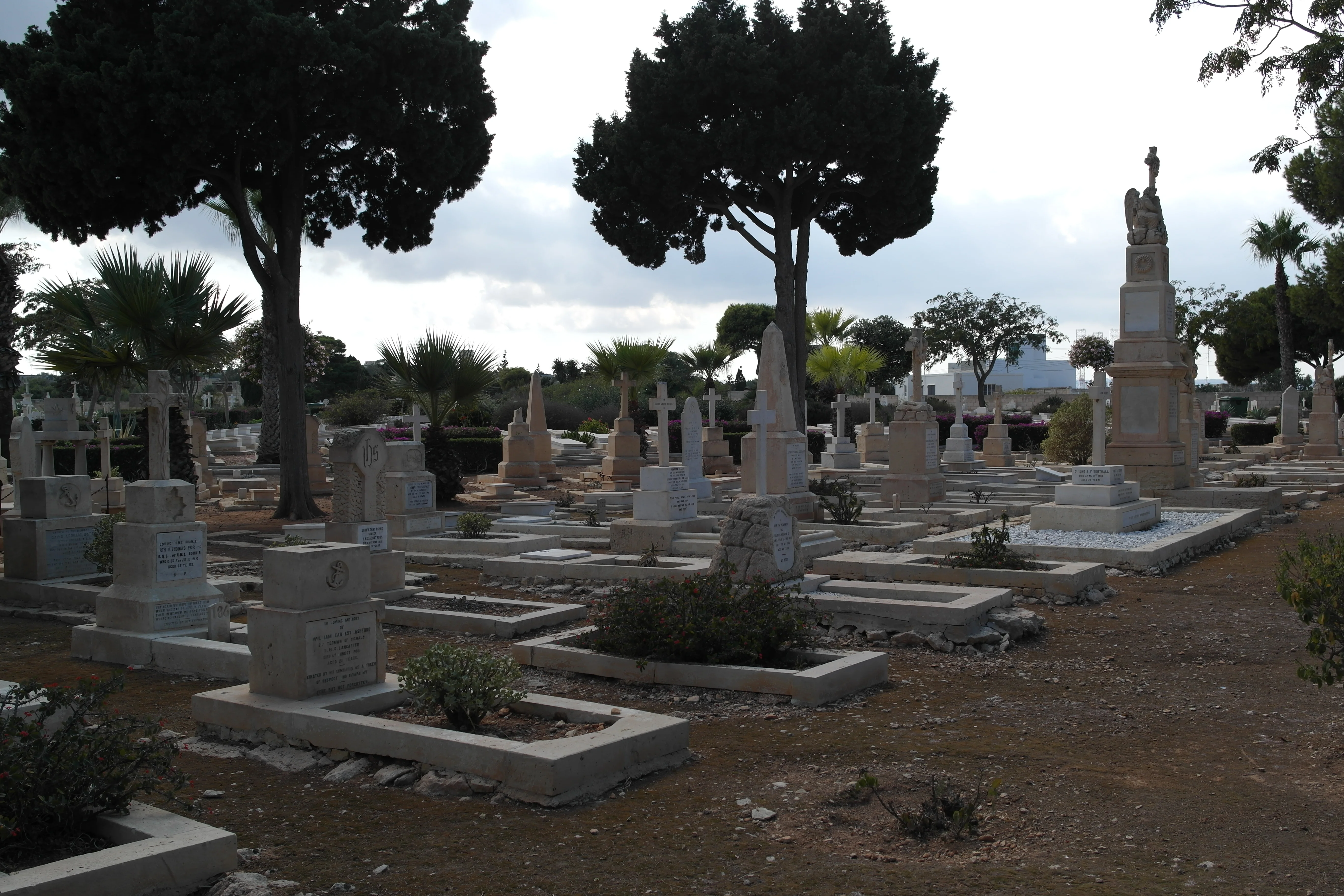 View of Capuccini Naval Cemetery
