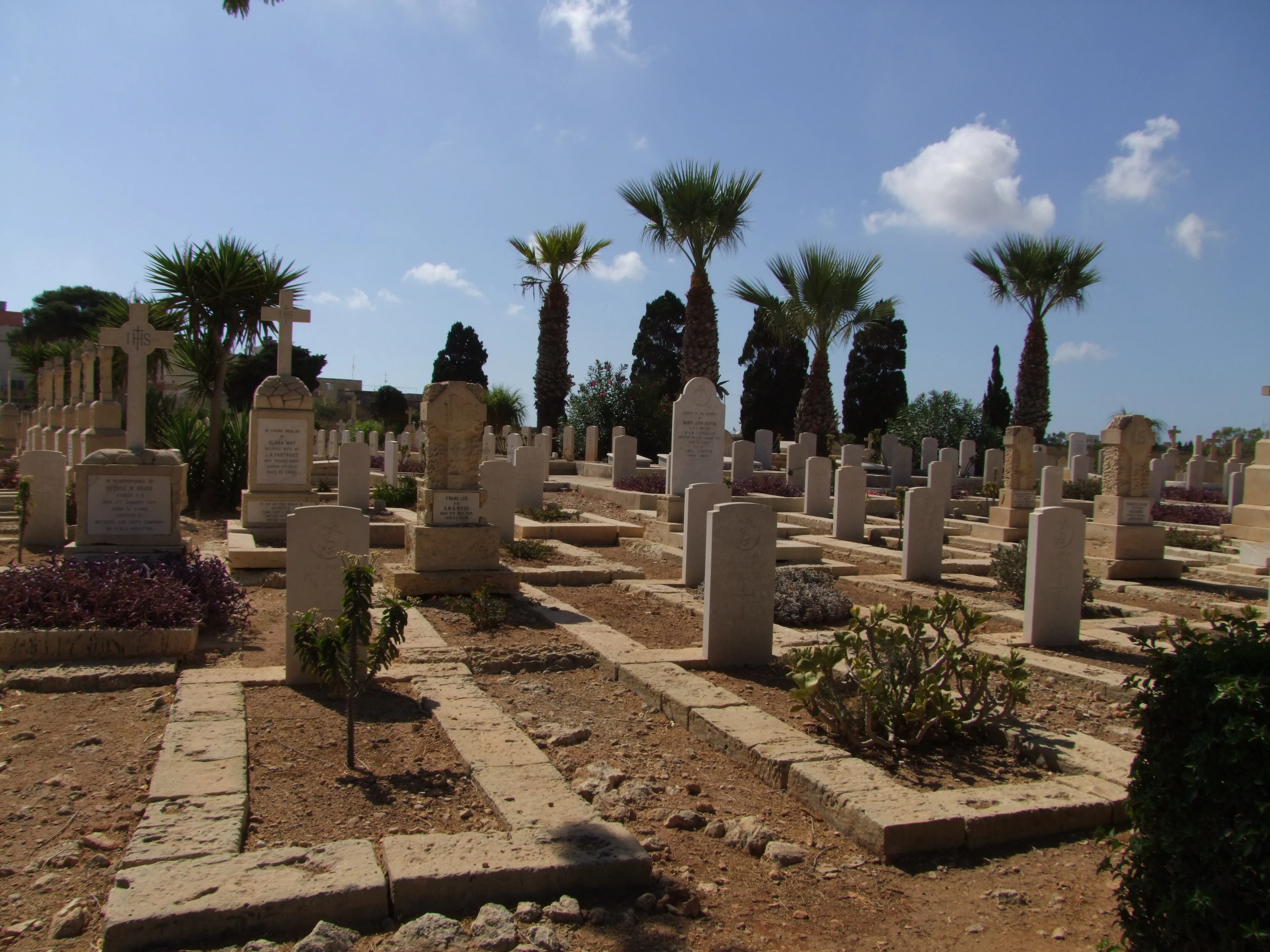View of Capuccini Naval Cemetery
