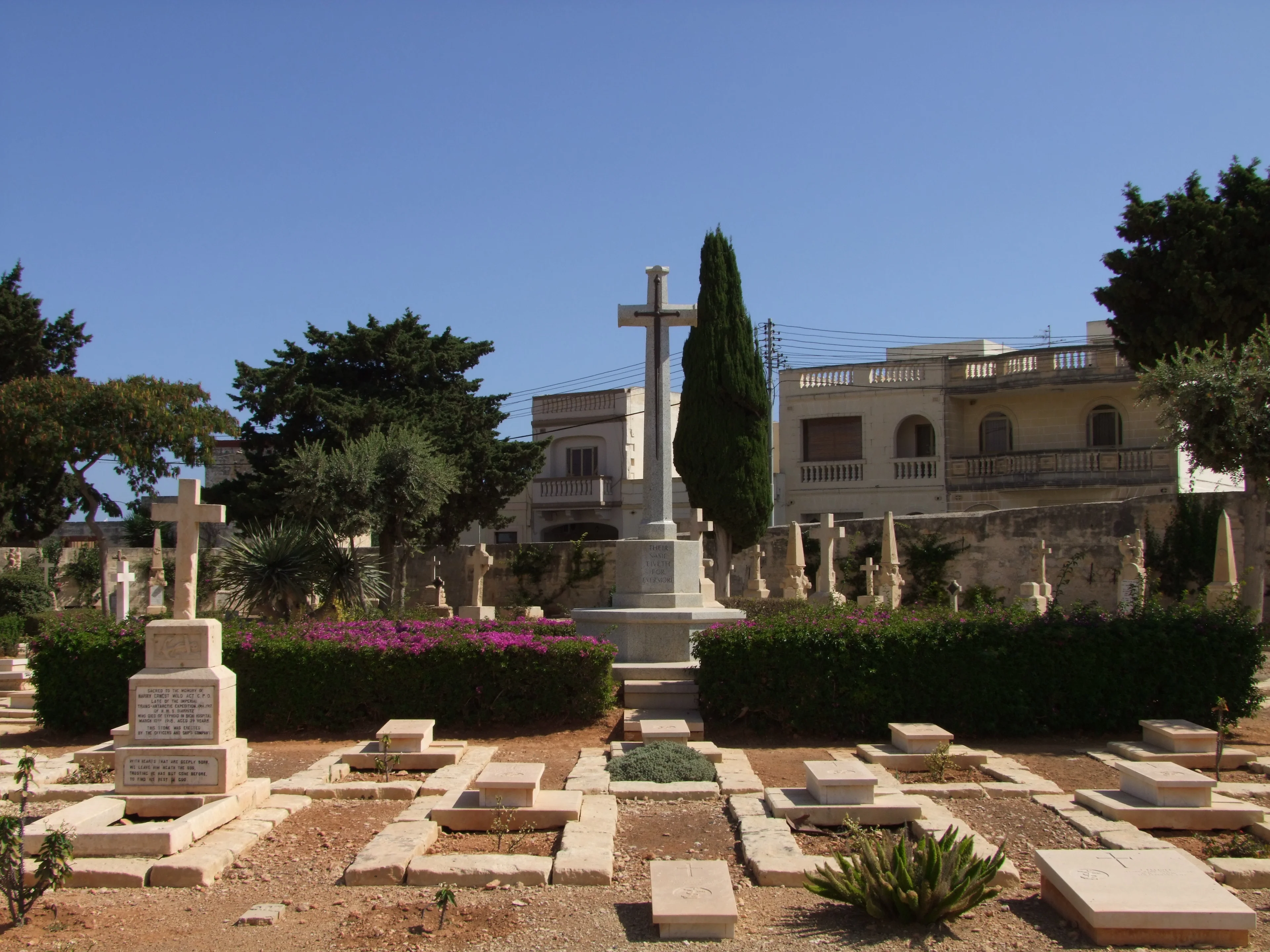 View of Capuccini Naval Cemetery