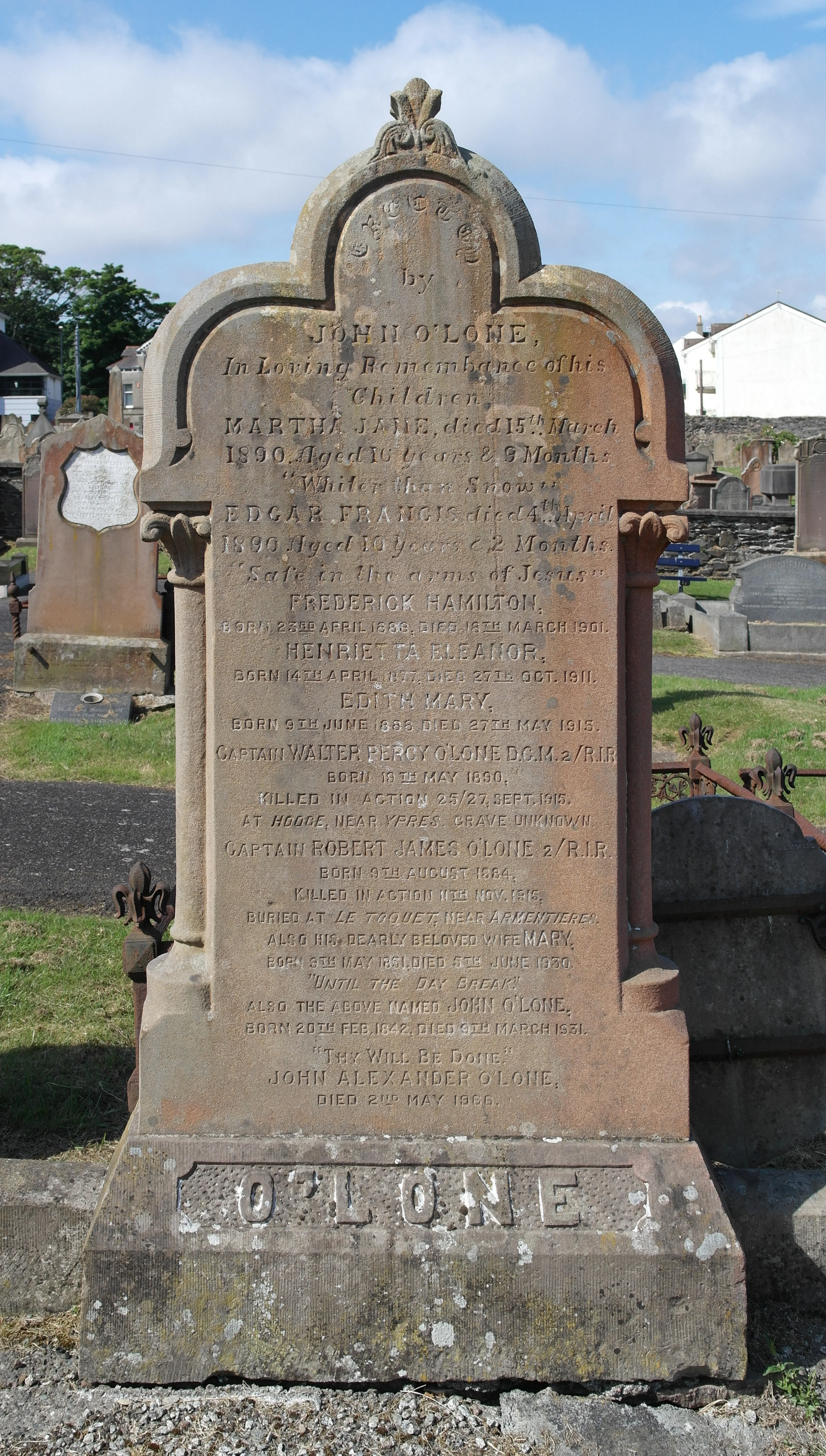 Walter Percy O'LONE
