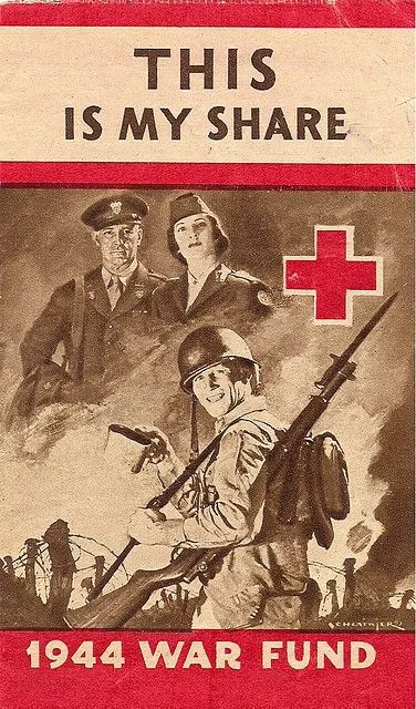 War propaganda poster, Red Cross