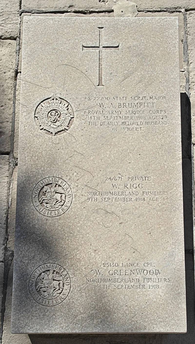 William A BRUMFITT.  William RIGG. William GREENWOOD.