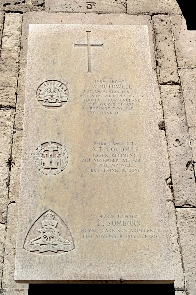 William ROTHWELL.   Albert Thomas GOODMAN.  Hubert SOMBORN.