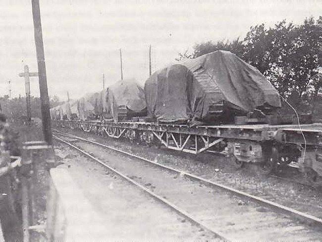 WW1 military train