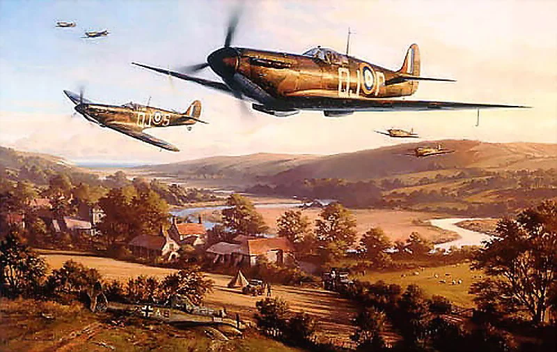 WW2 Hawker Hurricane art