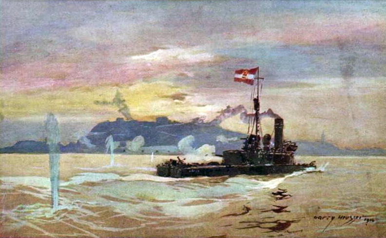 SMS_K%C3%B6r%C3%B6s_in_the_Danube_in_1914.jpg
